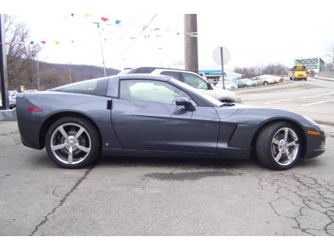 Cyber Gray Metallic Chevrolet Corvette Coupe.  Click to enlarge.