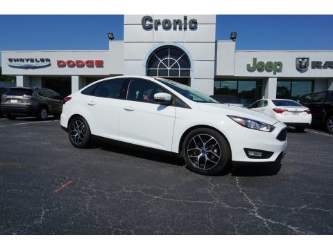 Oxford White Ford Focus SEL Sedan.  Click to enlarge.