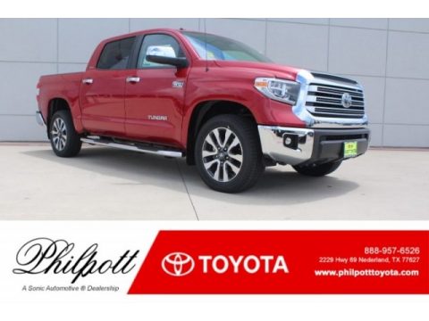 Barcelona Red Metallic Toyota Tundra Limited CrewMax.  Click to enlarge.