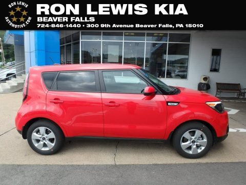 Inferno Red Kia Soul .  Click to enlarge.