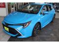 Front 3/4 View of 2019 Toyota Corolla Hatchback XSE #3