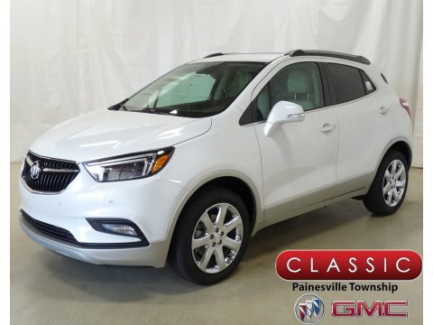 White Frost Tricoat Buick Encore Essence AWD.  Click to enlarge.