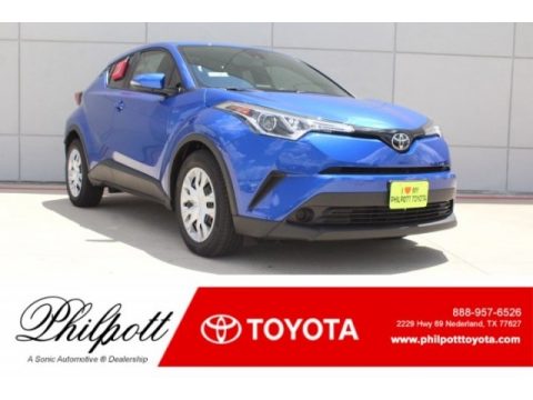 Blue Eclipse Metallic Toyota C-HR LE.  Click to enlarge.
