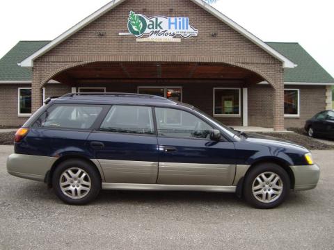 Dark Blue Pearl Subaru Outback Wagon.  Click to enlarge.