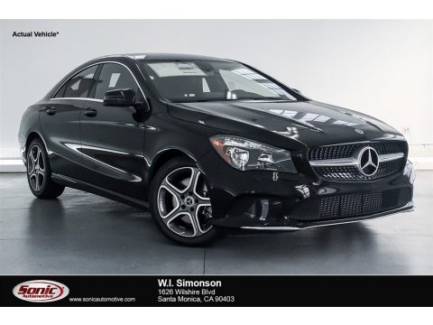 Night Black Mercedes-Benz CLA 250 Coupe.  Click to enlarge.