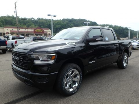 Diamond Black Crystal Pearl Ram 1500 Big Horn Crew Cab 4x4.  Click to enlarge.