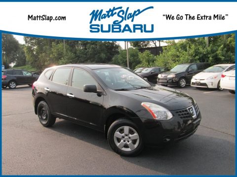 Wicked Black Nissan Rogue S AWD.  Click to enlarge.