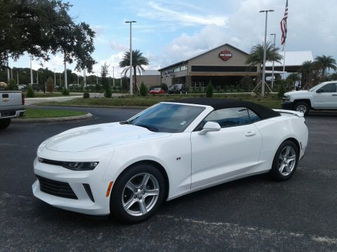 Summit White Chevrolet Camaro LT Convertible.  Click to enlarge.