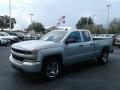 Front 3/4 View of 2018 Chevrolet Silverado 1500 Custom Double Cab #1