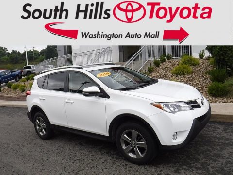 Super White Toyota RAV4 XLE AWD.  Click to enlarge.