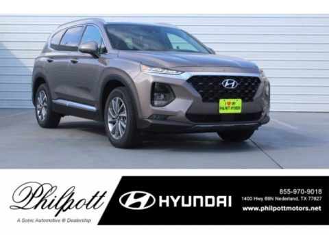 Earthy Bronze Hyundai Santa Fe SEL Plus.  Click to enlarge.