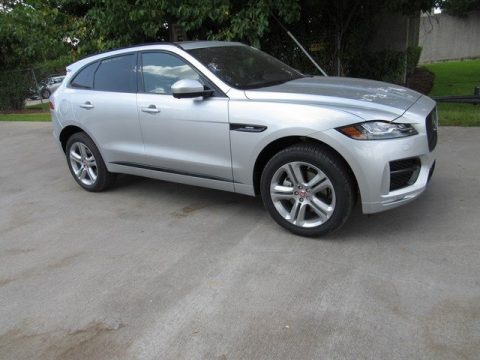 Indus Silver Metallic Jaguar F-PACE R-Sport AWD.  Click to enlarge.