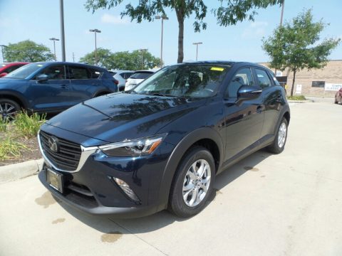 Deep Crystal Blue Mica Mazda CX-3 Sport AWD.  Click to enlarge.