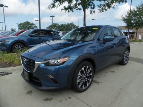Eternal Blue Mica Mazda CX-3 Touring AWD.  Click to enlarge.