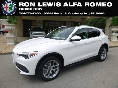 Alfa White Alfa Romeo Stelvio Ti AWD.  Click to enlarge.