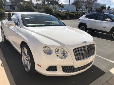 White Bentley Continental GT .  Click to enlarge.