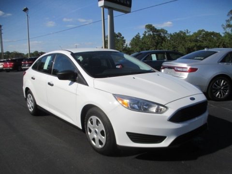 Oxford White Ford Focus S Sedan.  Click to enlarge.