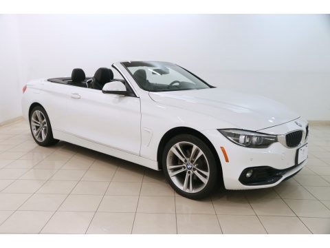 Alpine White BMW 4 Series 430i xDrive Convertible.  Click to enlarge.