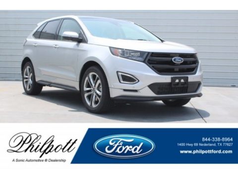 Ingot Silver Ford Edge Sport AWD.  Click to enlarge.