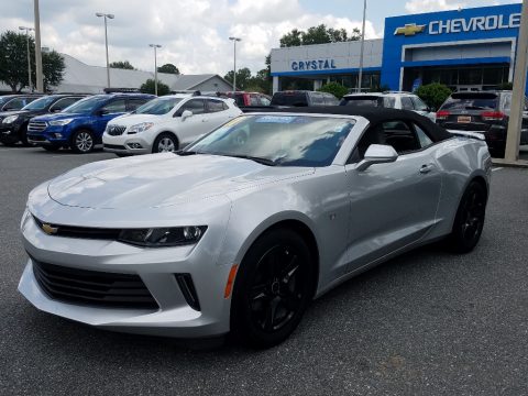 Silver Ice Metallic Chevrolet Camaro LT Convertible.  Click to enlarge.