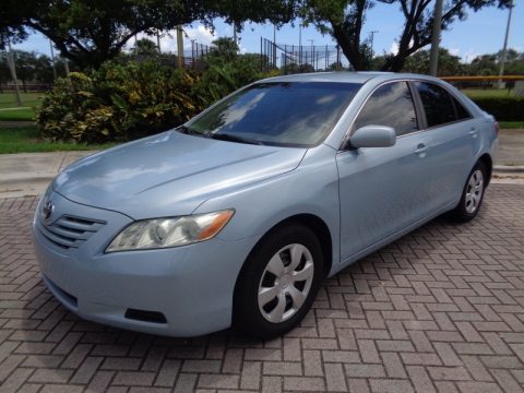 Sky Blue Pearl Toyota Camry LE.  Click to enlarge.