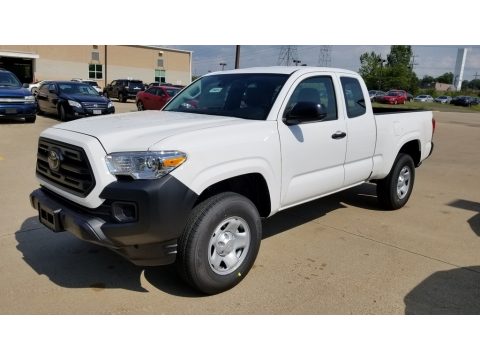 Super White Toyota Tacoma SR Access Cab.  Click to enlarge.
