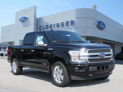 Shadow Black Ford F150 Platinum SuperCrew 4x4.  Click to enlarge.