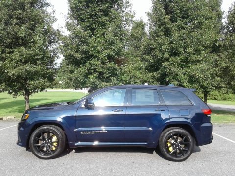 True Blue Pearl Jeep Grand Cherokee Trackhawk 4x4. Click to enlarge. True Blue Pearl Jeep Grand Cherokee Trackhawk 4x4. Click to enlarge.