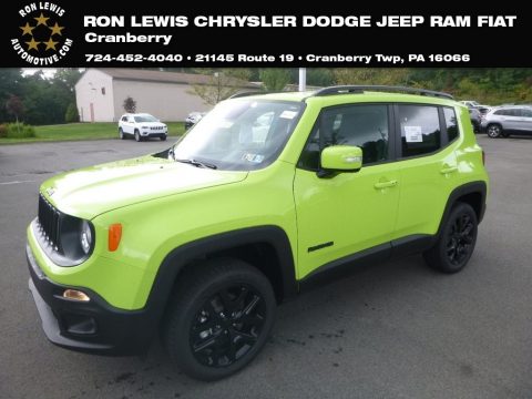 Hypergreen Jeep Renegade Latitude 4x4.  Click to enlarge.