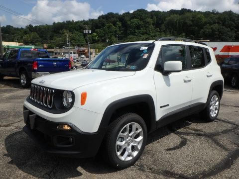 Alpine White Jeep Renegade Latitude 4x4.  Click to enlarge.