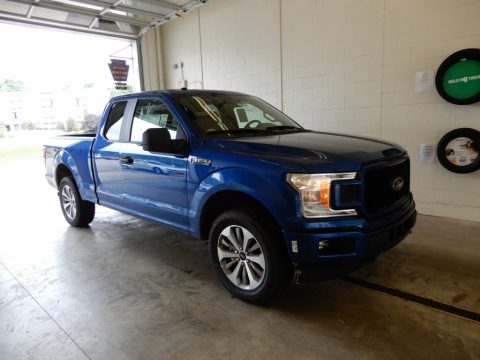 Lightning Blue Ford F150 XL SuperCab 4x4.  Click to enlarge.