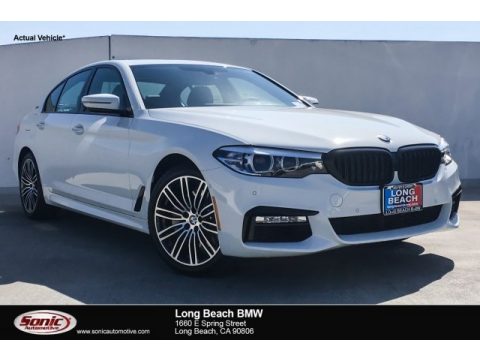 Alpine White BMW 5 Series 530e iPerfomance Sedan.  Click to enlarge.