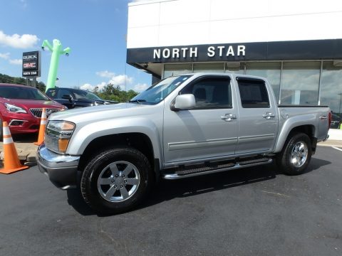 Pure Silver Metallic GMC Canyon SLE Crew Cab 4x4.  Click to enlarge.
