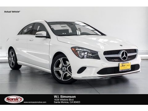 Polar White Mercedes-Benz CLA 250 Coupe.  Click to enlarge.