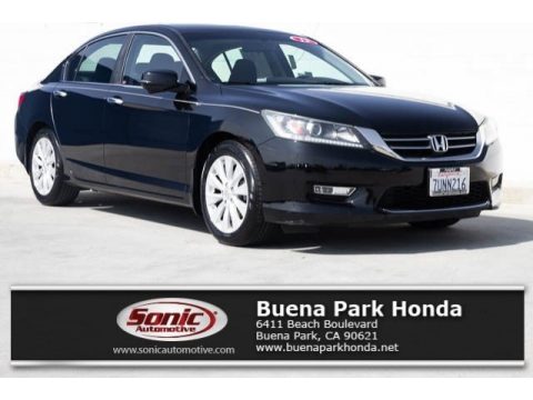 Crystal Black Pearl Honda Accord EX Sedan.  Click to enlarge.