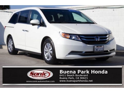 White Diamond Pearl Honda Odyssey EX-L.  Click to enlarge.