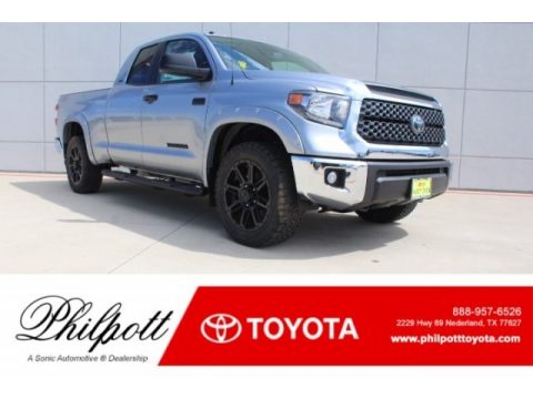 Silver Sky Metallic Toyota Tundra TSS Off Road Double Cab 4x4.  Click to enlarge.