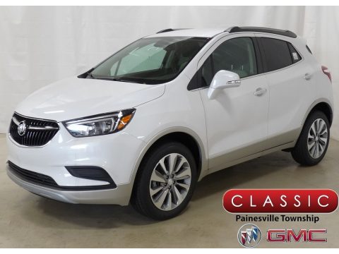 White Frost Tricoat Buick Encore Preferred AWD.  Click to enlarge.