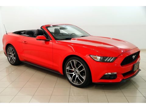 Race Red Ford Mustang EcoBoost Premium Convertible.  Click to enlarge.