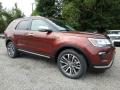 Front 3/4 View of 2018 Ford Explorer Platinum 4WD #8