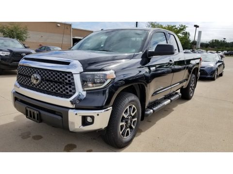 Midnight Black Metallic Toyota Tundra TRD Off Road Double Cab 4x4.  Click to enlarge.