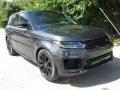 Front 3/4 View of 2019 Land Rover Range Rover Sport Supercharged Dynamic #2