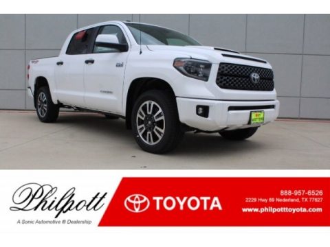 Super White Toyota Tundra TRD Sport CrewMax 4x4.  Click to enlarge.