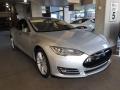 Front 3/4 View of 2014 Tesla Model S 60 #6