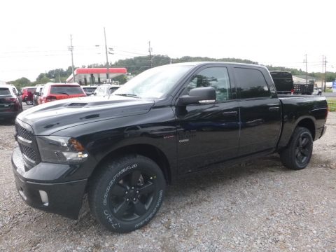 Brilliant Black Crystal Pearl Ram 1500 Classic Big Horn Crew Cab 4x4.  Click to enlarge.