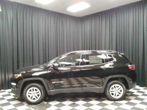 Diamond Black Crystal Pearl Jeep Compass Sport 4x4.  Click to enlarge.