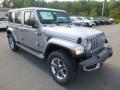 Front 3/4 View of 2018 Jeep Wrangler Unlimited Sahara 4x4 #7