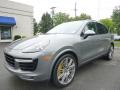 Front 3/4 View of 2016 Porsche Cayenne Turbo S #1