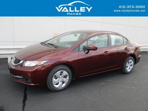 Crimson Pearl Honda Civic LX Sedan. Click to enlarge. Crimson Pearl Honda Civic LX Sedan. Click to enlarge.