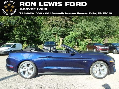 Kona Blue Ford Mustang GT Premium Convertible.  Click to enlarge.